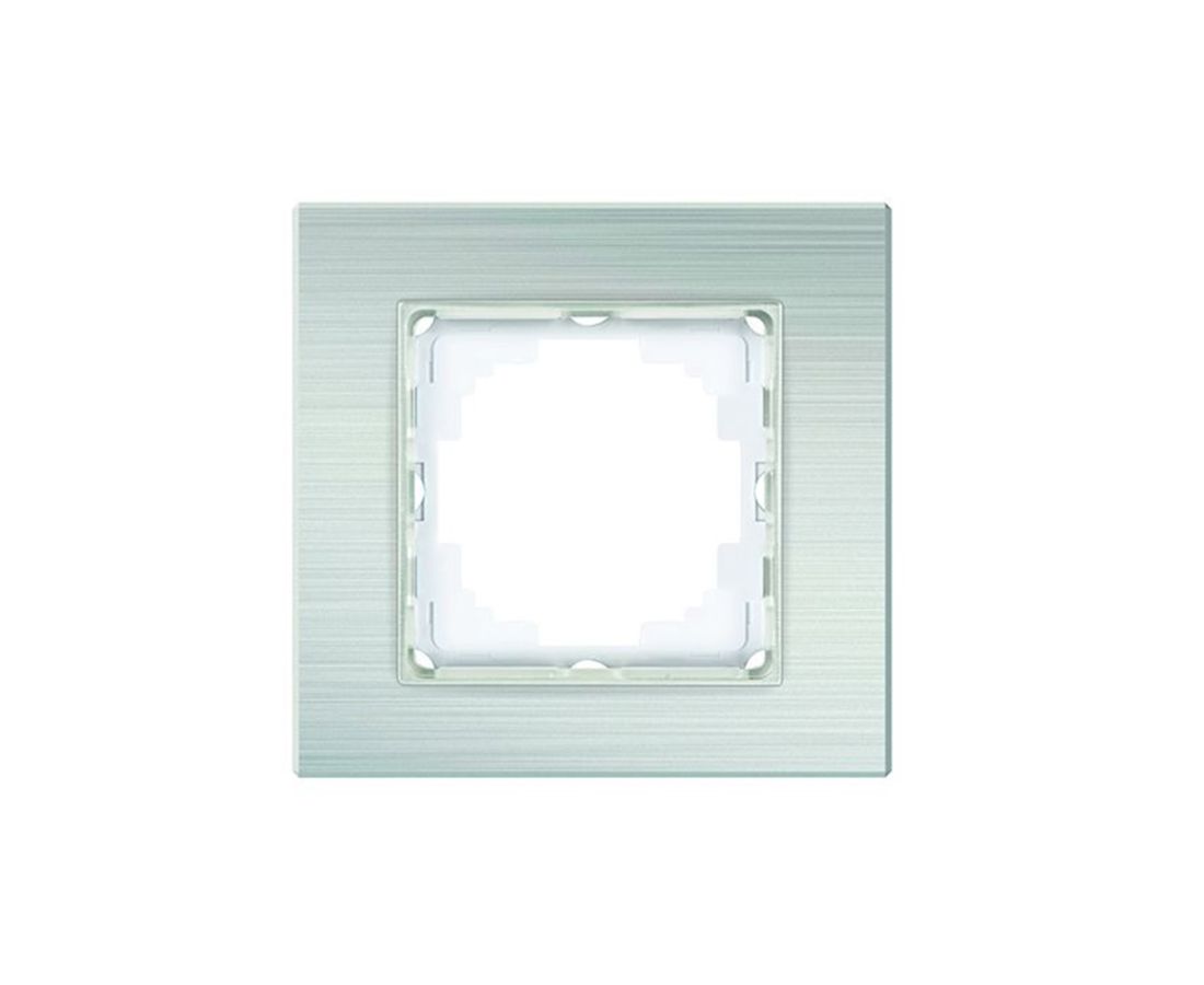 მინის ერთიანი ჩარჩო alegra white - 25WH0091 — როზეტები და ჩამრთველები